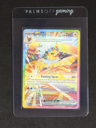 2025 Pokemon Prismatic Evolutions #153 Jolteon ex — front