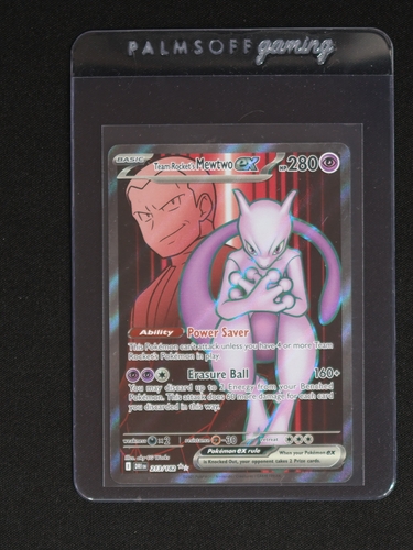 2025 Pokémon Team Rocket's Mewtwo EX #213/182 Destined Rivals — front
