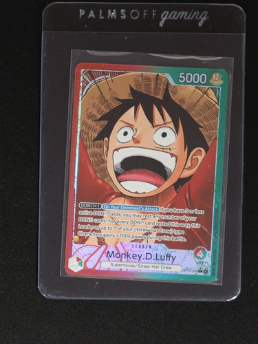 2025 One Piece Card Game OP13-001 Monkey D. Luffy Leader Alt Art — front