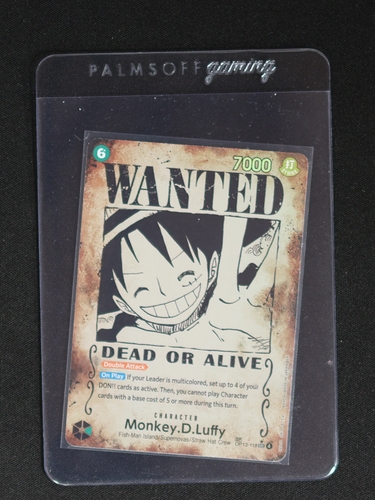 2025 ONE PIECE OP13-118 Monkey D. Luffy Wanted Poster — front