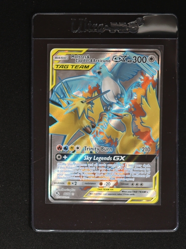 2019 Pokémon Hidden Fates #66 Moltres & Zapdos & Articuno GX — front