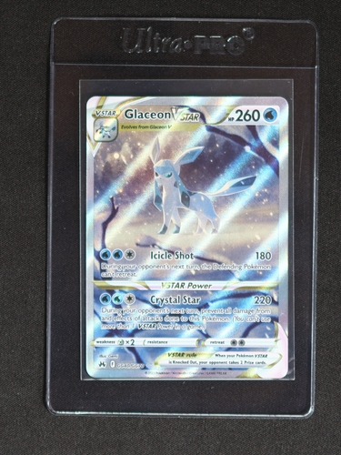 2023 Pokemon Sword & Shield Crown Zenith #GG40 Glaceon VSTAR — front