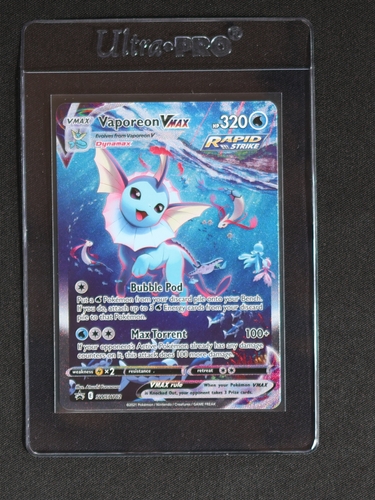 2021 Pokémon SWSH #182 Vaporeon VMAX — front