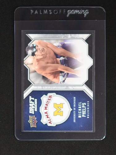 2009-10 Upper Deck Draft Edition Alma Mater #AM-MP Michael Phelps — front