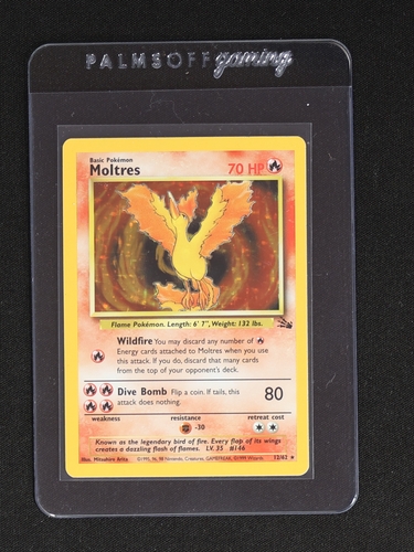 1999 Pokémon Fossil #27 Moltres — front