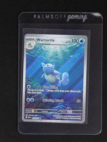 2023 Pokémon Scarlet & Violet #171 Wartortle Illustration Rare Holo — front
