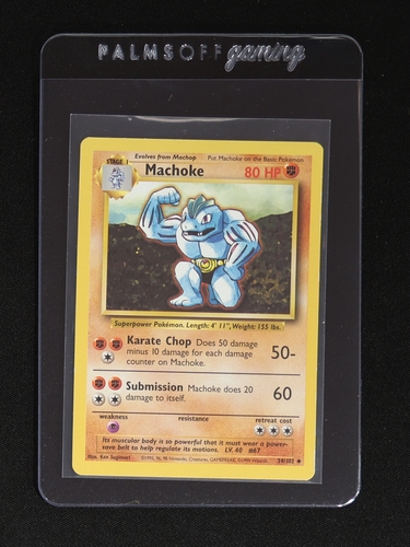 1999 Pokémon Base Set #34 Machoke — front