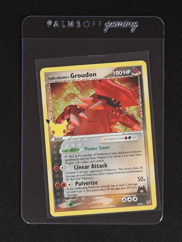 2021 Pokemon Celebrations Classic Collection #9 Team Magma's Groudon — front