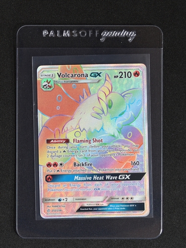 2019 Pokemon Sun & Moon Cosmic Eclipse #252 Volcarona GX — front