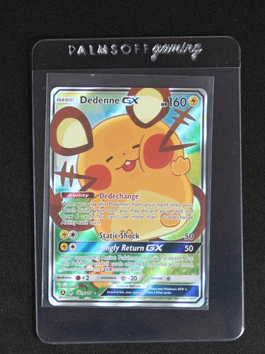 2019 Pokémon Sun & Moon Unbroken Bonds #195a Dedenne GX — front