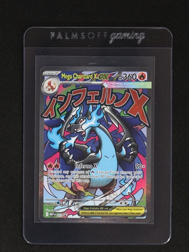 2025 Pokémon Black Star Promo #023 Mega Charizard X EX UPC — front