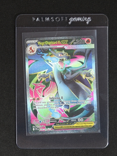 2025 Pokémon Phantasmal Flames Mega Charizard X EX #109/094 — front