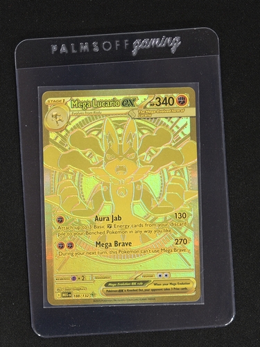2025 Pokemon Mega Evolution #188 Mega Lucario EX — front