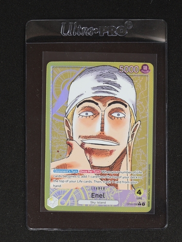 2023 One Piece Card Game OP05-098 Enel Alt Art Leader — front