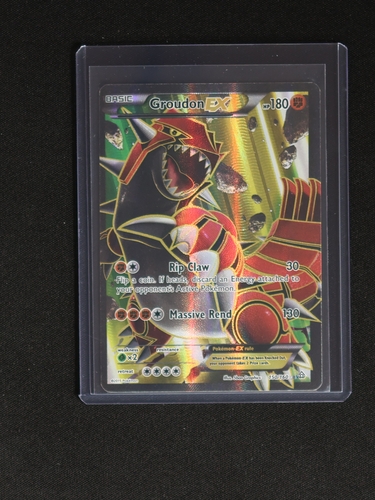 2015 Pokémon XY Primal Clash #150 Groudon EX — front