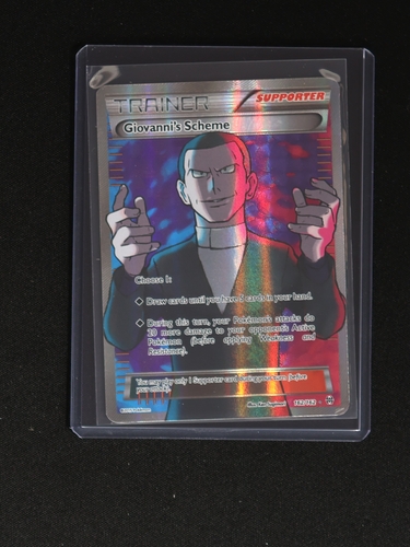 2015 Pokémon XY Breakthrough #162 Giovanni's Scheme Full Art — front