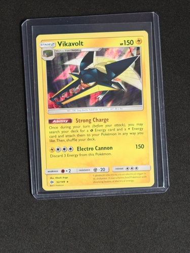 2017 Pokémon Sun & Moon Base Set #52 Vikavolt — front