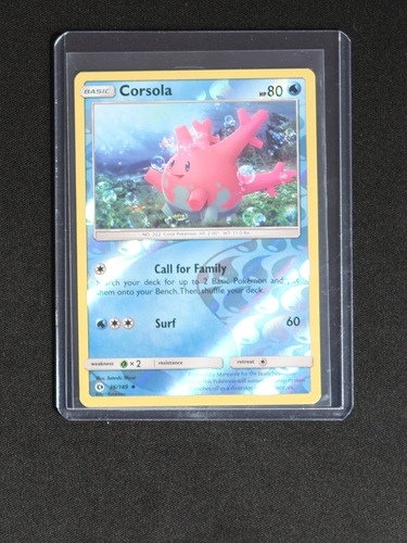 2017 Pokemon Sun & Moon #36 Corsola — front