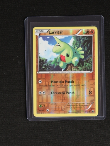 2016 Pokémon Fates Collide #41 Larvitar — front