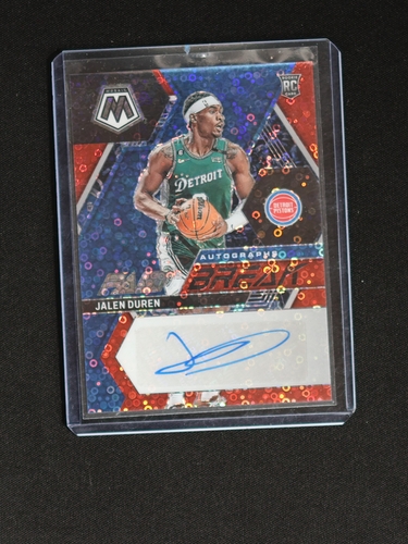 2022-23 Panini Mosaic Fast Break Autograph #FB-JDU Jalen Duren — front