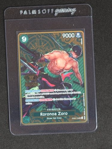 2024 One Piece Card Game OP06-118 Roronoa Zoro 2nd Anniversary Set — front