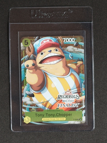 2023 One Piece Card Game P-089 Tony Tony Chopper Regionals Finalist — front