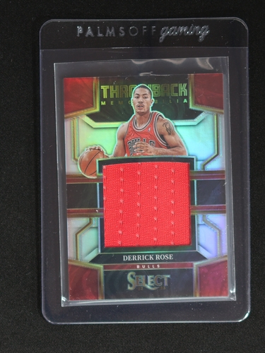 2022-23 Panini Select Throwback Memorabilia #TM-DR Derrick Rose — front