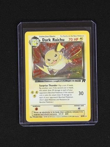 2000 Pokémon Team Rocket #83 Dark Raichu — front