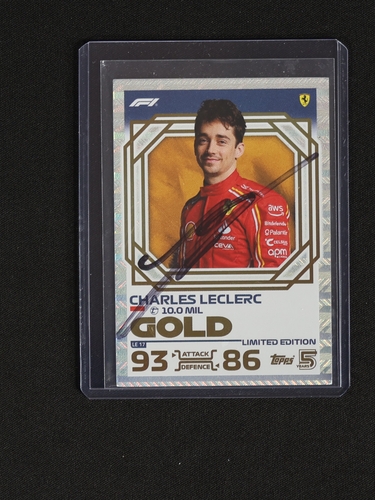 2024 Topps Turbo Attax Formula 1 F1 #LE17 Charles Leclerc Gold Limited Edition — front