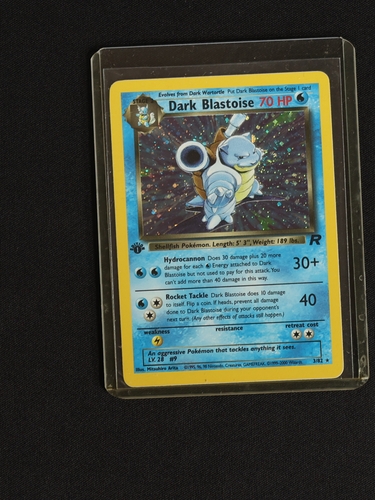 2000 Pokémon Team Rocket #3 Dark Blastoise — front