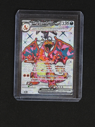 2023 Pokémon TCG Charizard EX #215/197 Obsidian Flames — front