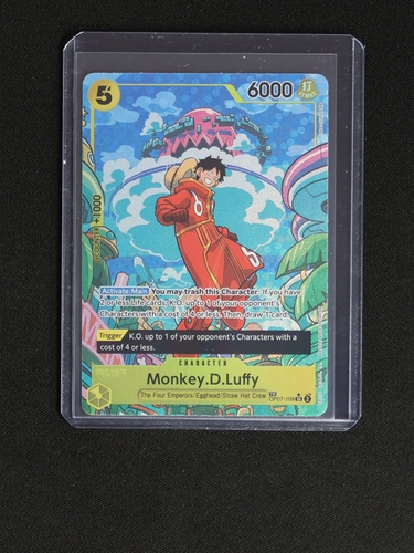2024 One Piece OP07-109 Monkey.D.Luffy Treasure Rare — front