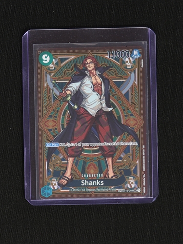 2025 One Piece Card Game ST16-004 Shanks A Fist of Divine Speed SP — front
