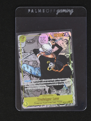 2023 One Piece OP10-119 Trafalgar Law Royal Blood Manga Alternate Art — front