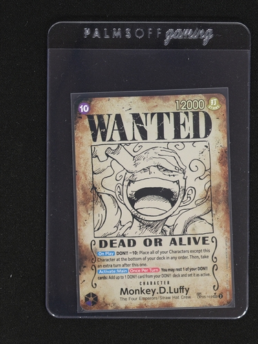 2024 One Piece OP05-119 Monkey D. Luffy Wanted Poster — front