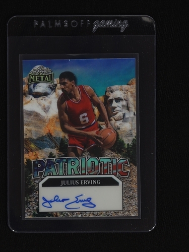 2025 Leaf Metal Patriotic Julius Erving — front