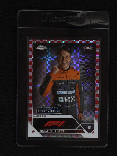 2023 Topps Chrome Formula 1 #195 Oscar Piastri Freshest Rookie — front