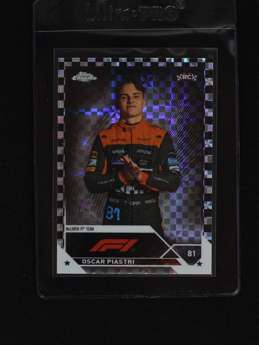 2023 Topps Chrome F1 #81 Oscar Piastri — front