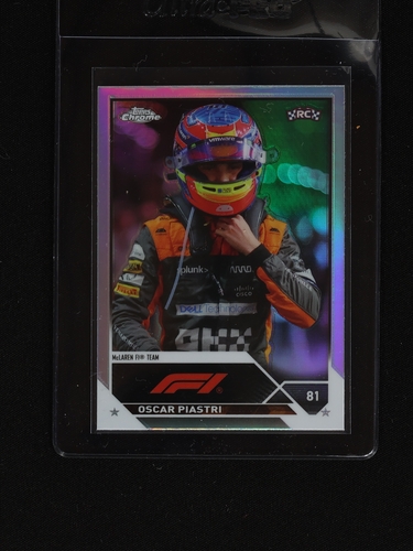 2023 Topps Chrome Formula 1 #81 Oscar Piastri — front