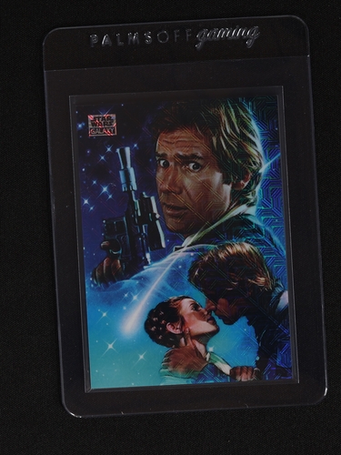 2025 Topps Star Wars Galaxy New Visions #8 Han Solo and Leia Organa — front