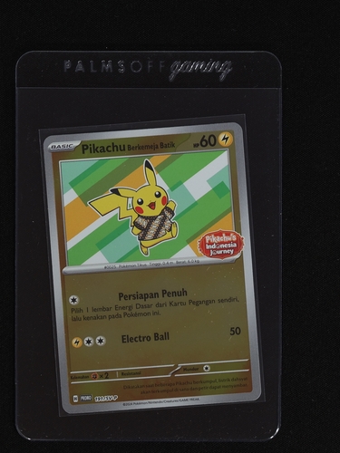 2024 Pokemon Scarlet and Violet Promo #191 Pikachu Berkemja Batik — front