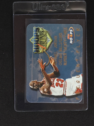 1997-98 NBA Hoops Frequent Flyer #4 Michael Jordan — front
