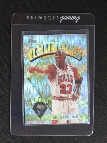 1995-96 Topps #4 Michael Jordan Active Leader Steals — front