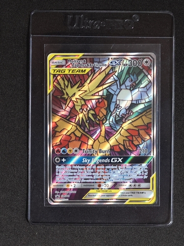 2019 Black Star Promo #SM210 Moltres & Zapdos & Articuno GX — front