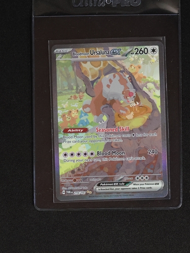 2024 Pokémon TWM #216 Bloodmoon Ursaluna ex — front