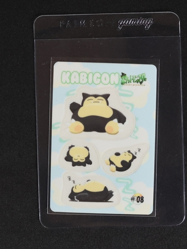 1998 Pocket Monsters Sealdass Fancy Graffiti #08 Kabigon (Snorlax) — front