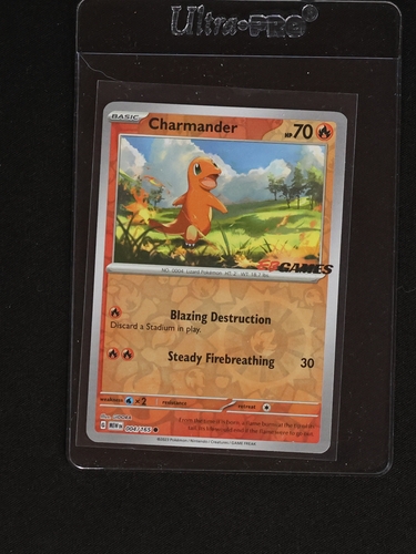 2023 Pokémon TCG Scarlet & Violet 151 #004 Charmander GameStop Exclusive — front