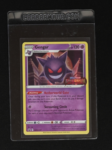 2022 Pokémon SWSH241 Gengar Lost Origin Prerelease Black Star Promo — front