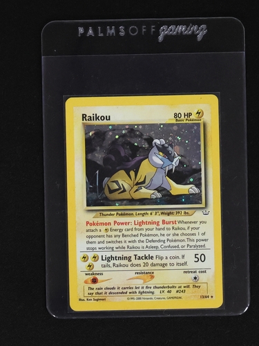 2000 Pokémon Neo Revelation #13 Raikou — front
