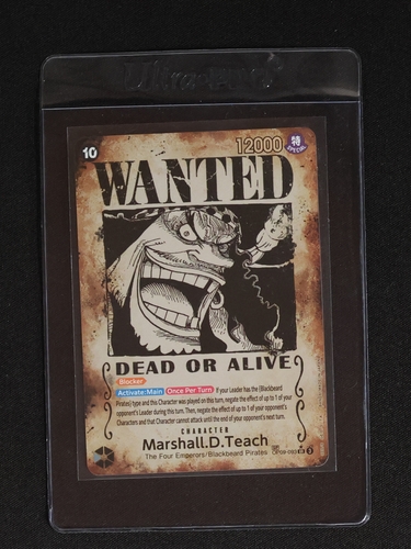 2024 One Piece Card OP09-093 Marshall D. Teach Wanted Poster — front